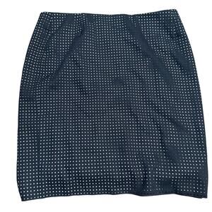 Akris Punto Laser Cut Polka Dot Illusion Pencil Skirt, Women's Size 8